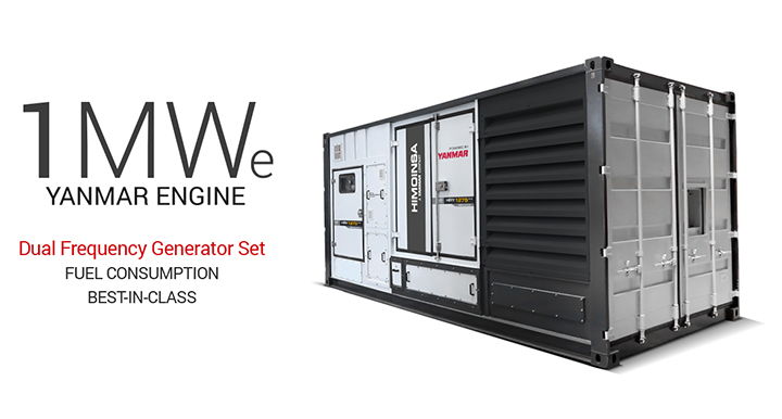 HIMOINSA 1MW generator set with Yanmar engine and low fuel consumption